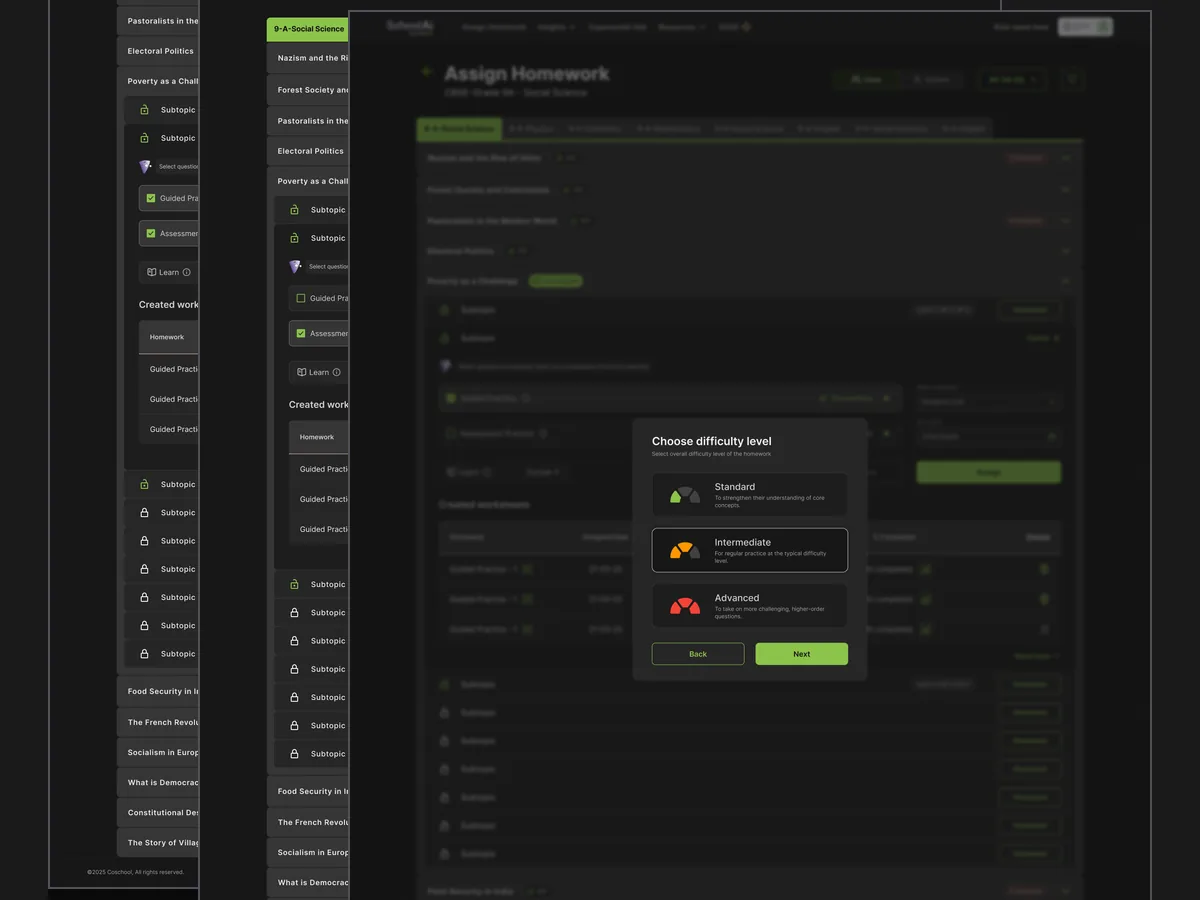 Coschool Homework Engine