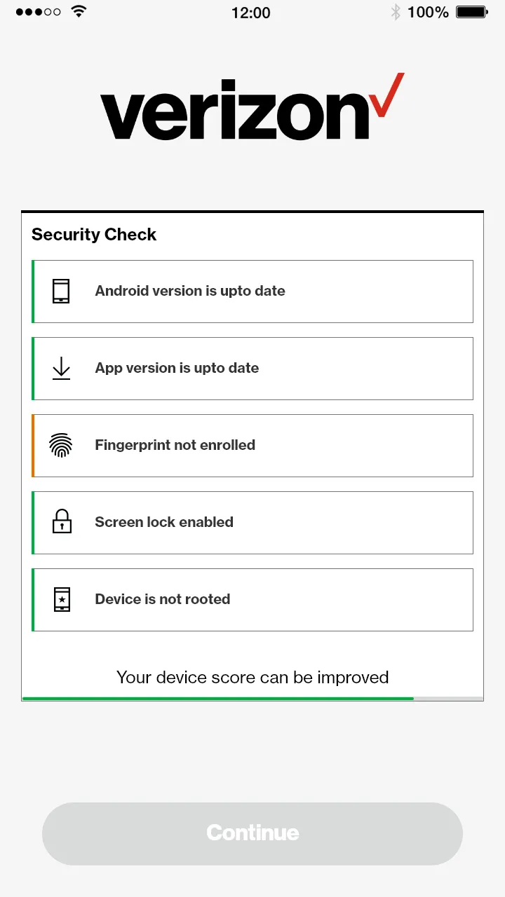 Verizon ID Auth Prompts
